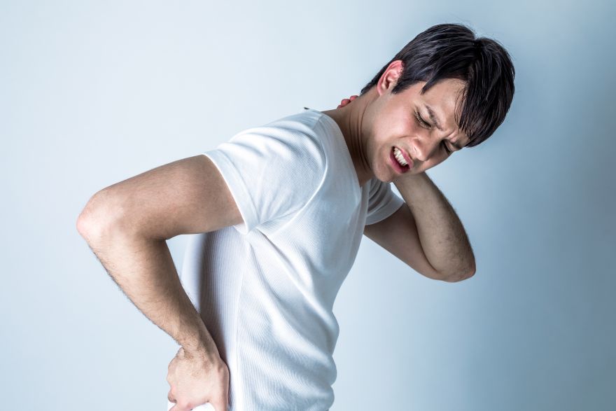 Man experiencing chronic pain finding relief